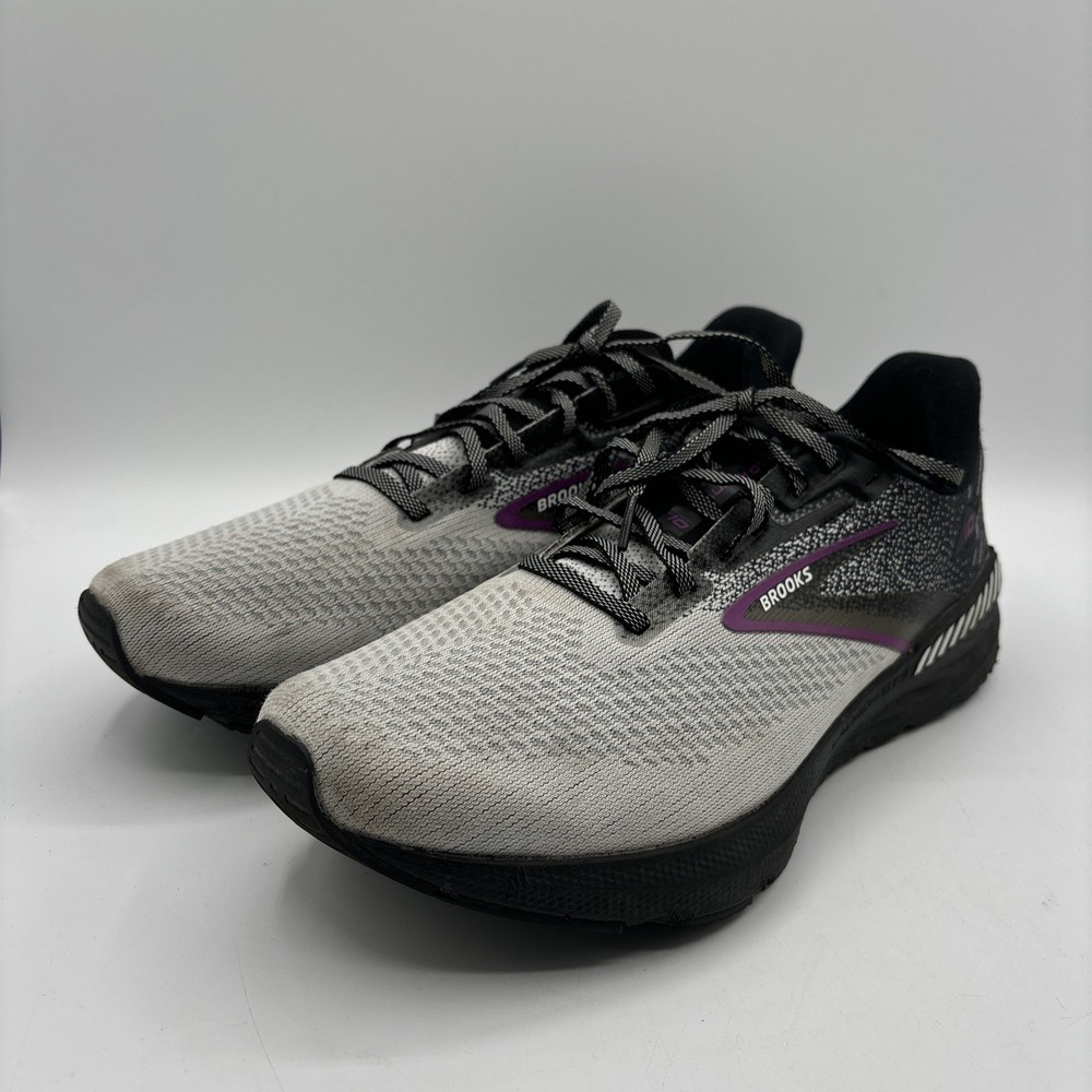 Brooks Launch GTS 10 Running Shoes Sneakers Women's 11 Black Gray Violet